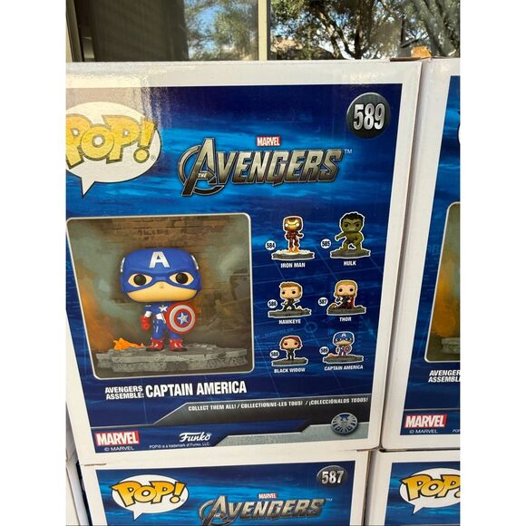 Funko Pop Deluxe Marvel Avengers Assemble Figures Complete Set Of 6 NEW - Picture 11 of 15